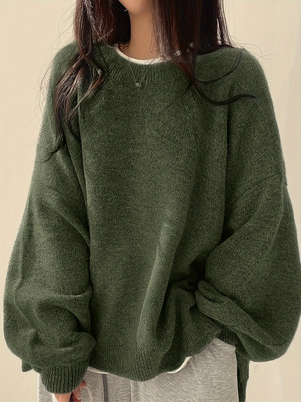 BEAUMONT NICE | PULL CLASSIQUE ÉPAULES TOMBANTES POUR FEMMES
