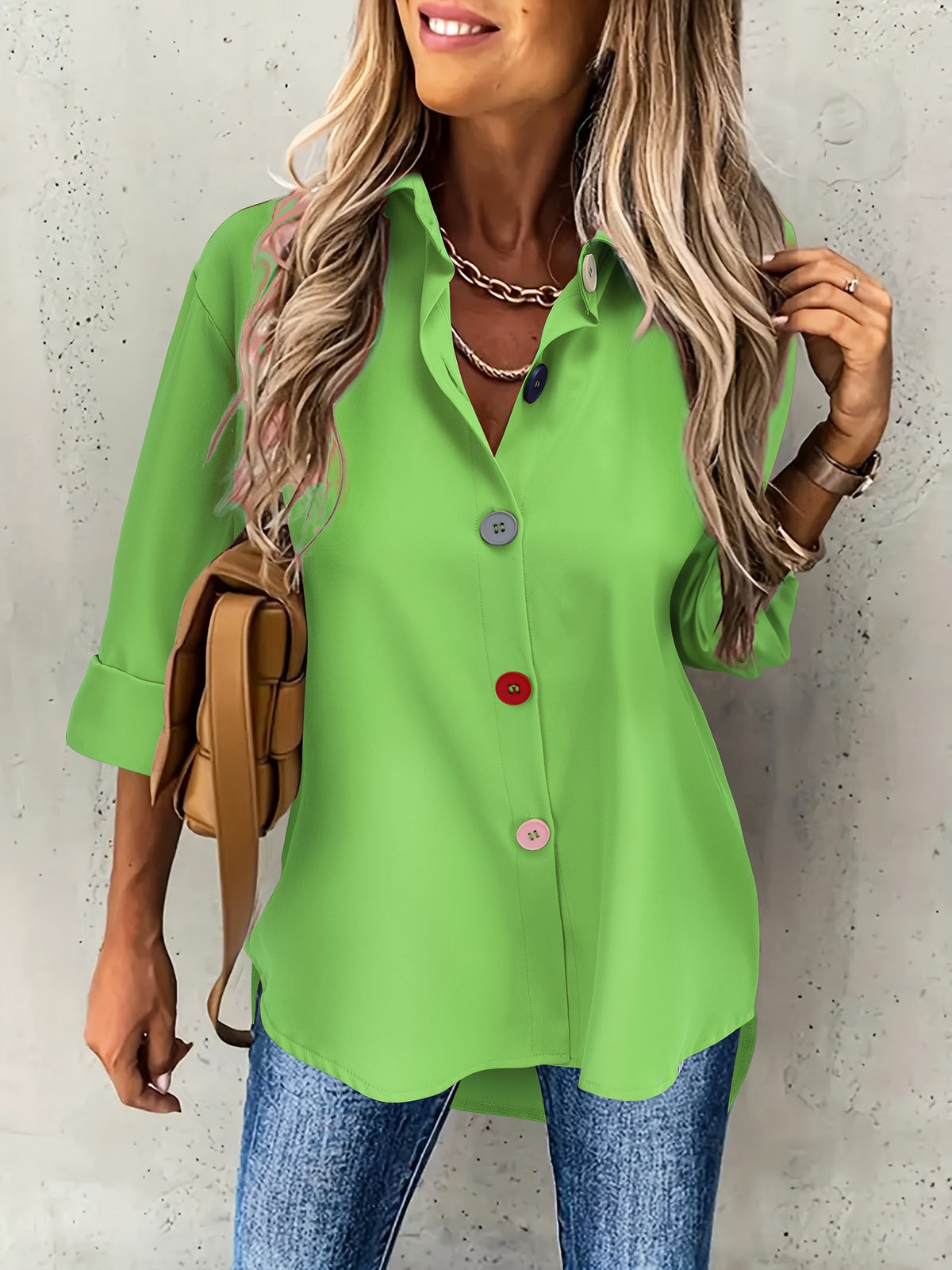 BEAUMONT NICE | CHIC BLOUSE À BOUTONS POUR FEMMES