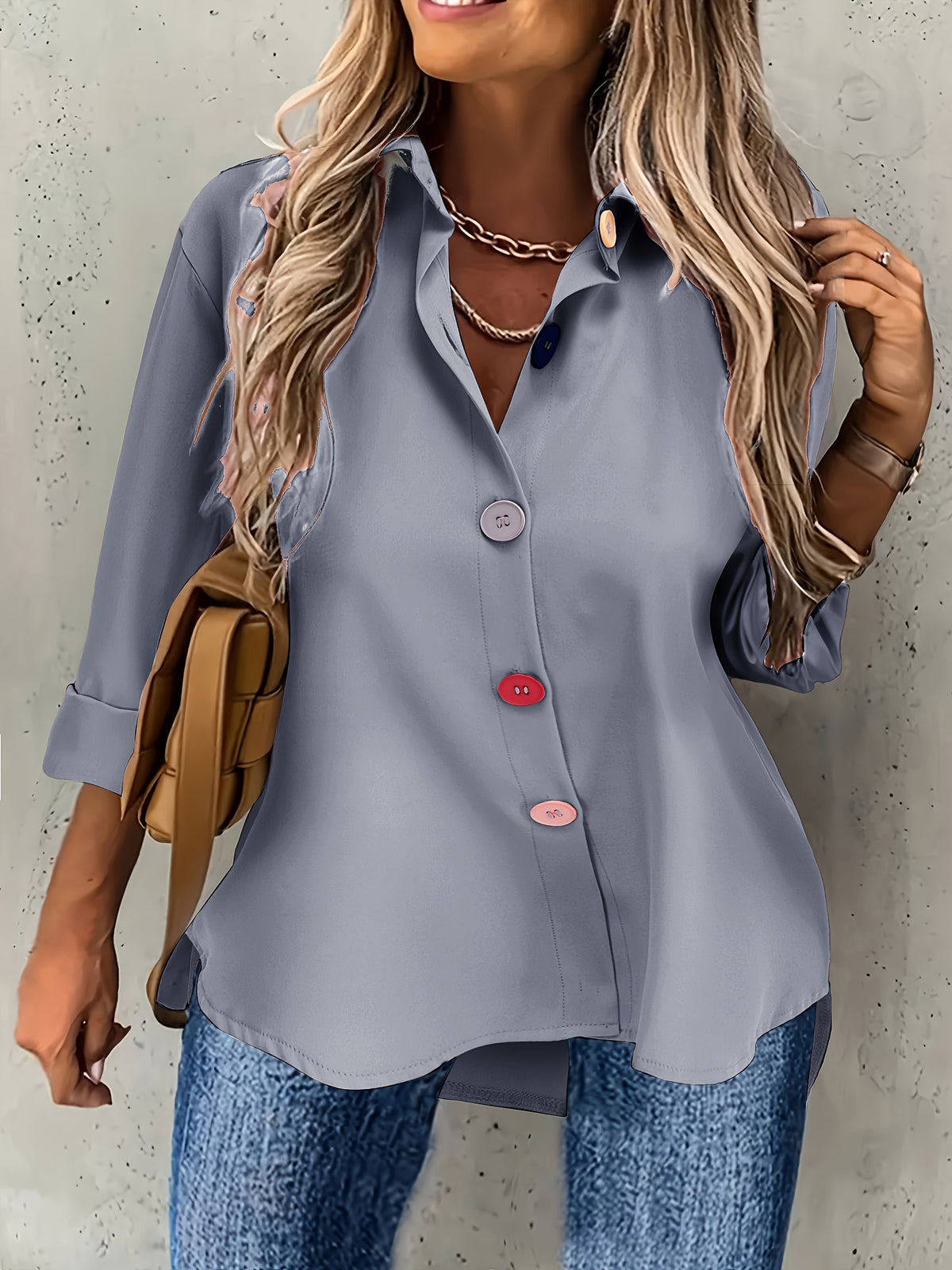 BEAUMONT NICE | CHIC BLOUSE À BOUTONS POUR FEMMES