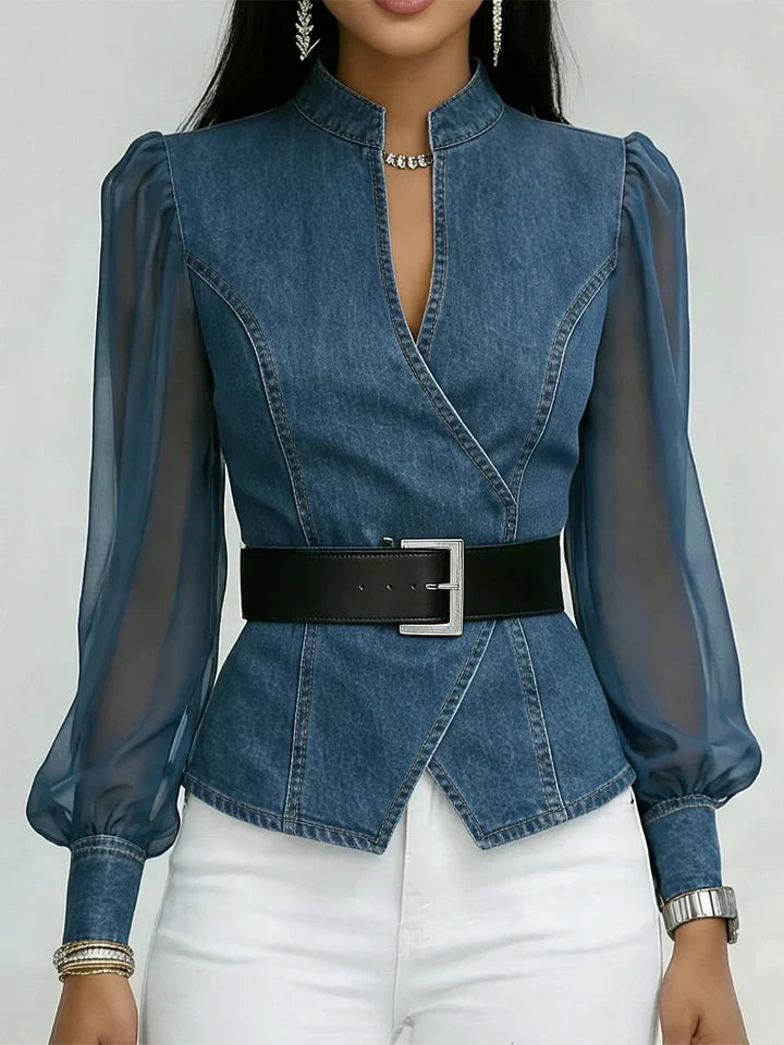 BEAUMONT NICE | BLOUSE EN JEAN POUR FEMME