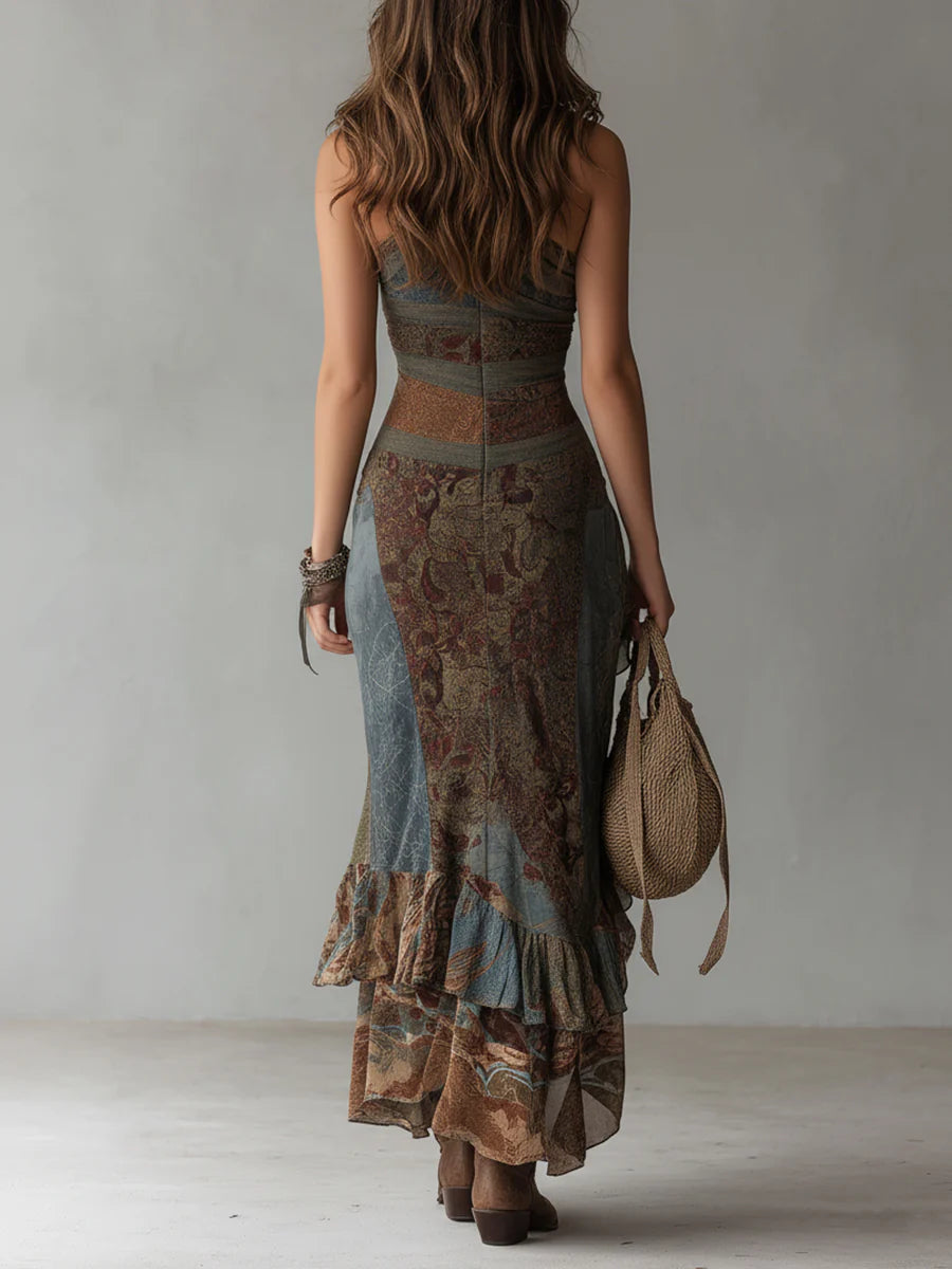 BEAUMONT NICE | ROBE BOHO MIDI POUR FEMMES