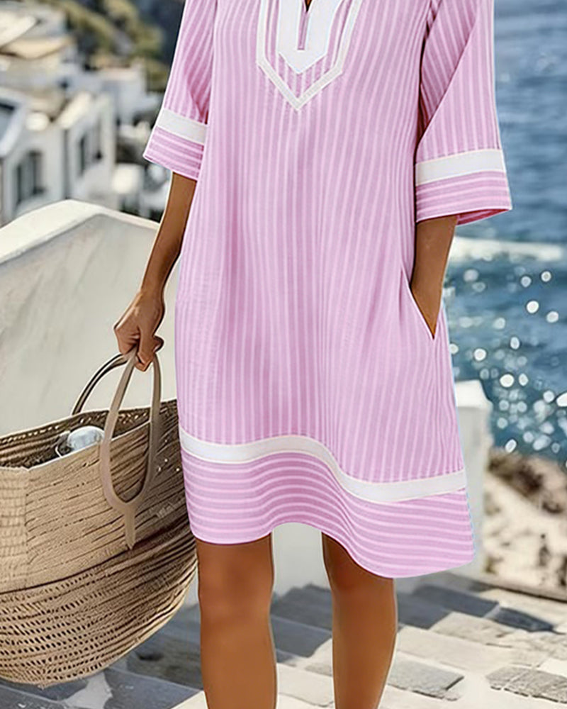 BEAUMONT NICE | ROBE MINI RAYÉE POUR FEMMES
