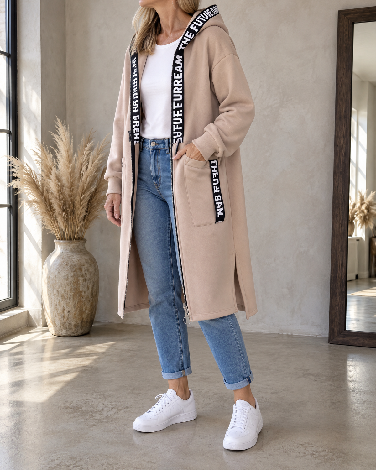 BEAUMONT NICE | MANTEAU LONG À CAPUCHE POUR FEMMES