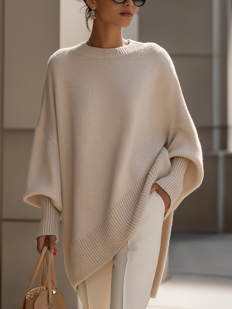 BEAUMONT NICE | PULL SURDIMENSIONNÉ CÔTELÉ POUR FEMMES