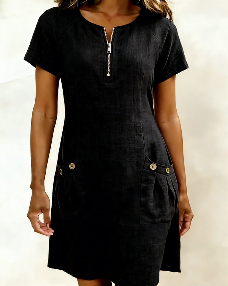 BEAUMONT NICE | ROBE À POCHES ZIPPÉES POUR FEMMES