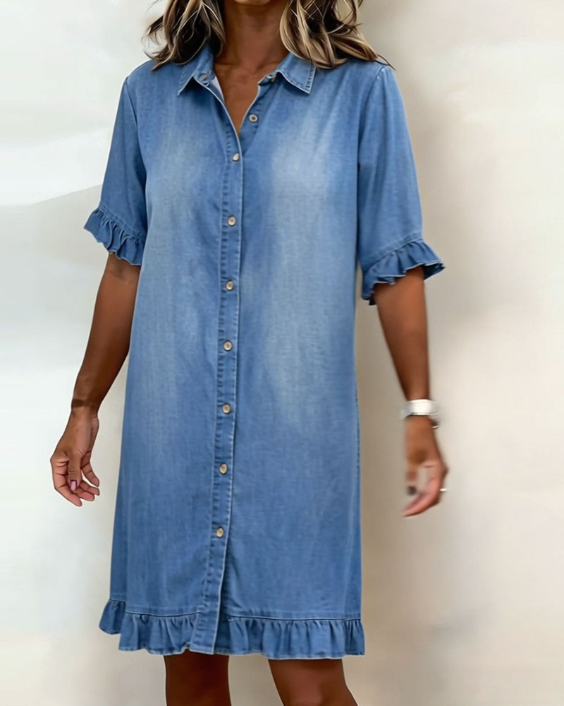 BEAUMONT NICE | ROBE MIDI EN DENIM MODERNE POUR FEMME