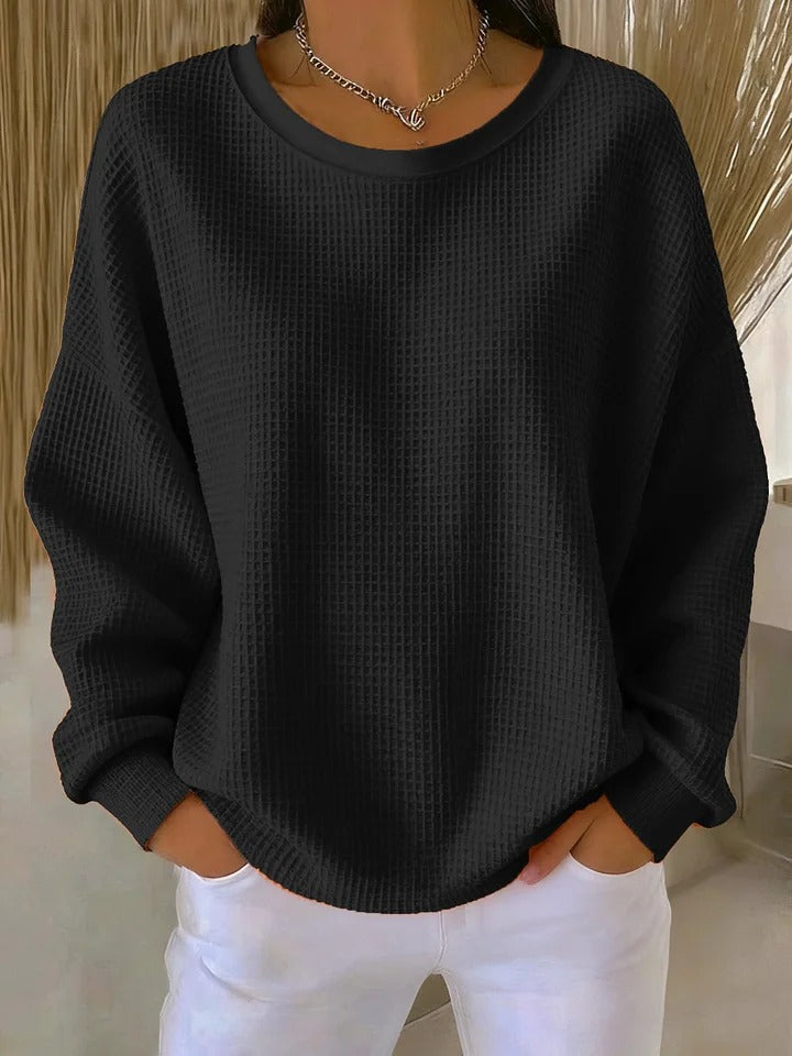 BEAUMONT NICE | PULL OVERSIZE EN MAILLE GAUFRÉE POUR FEMME