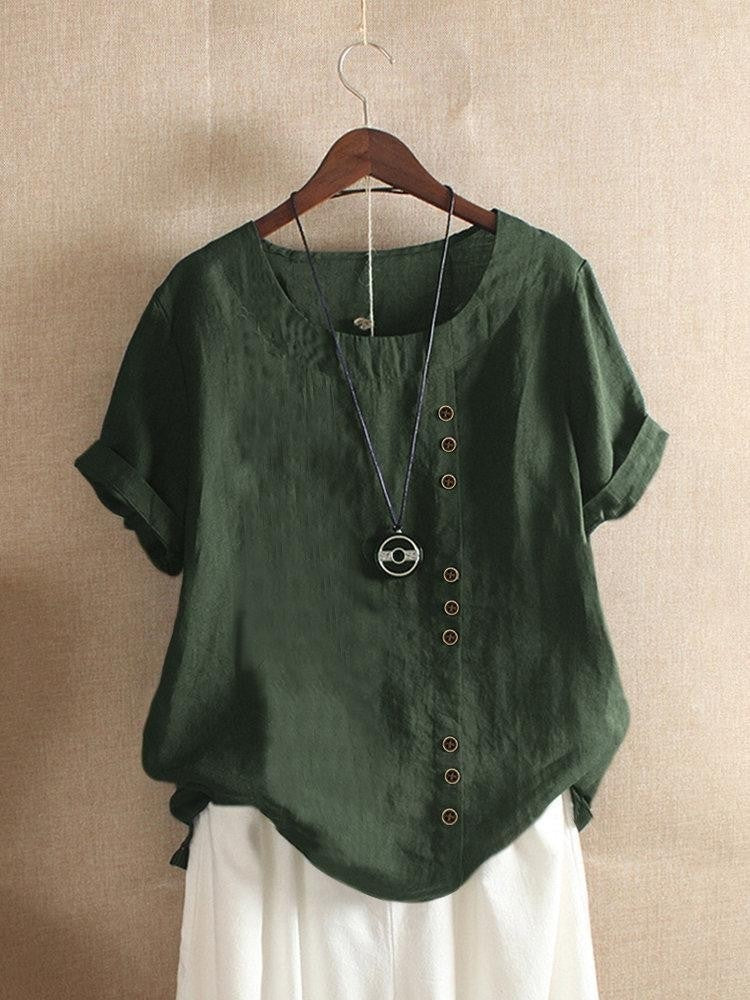 BEAUMONT NICE | BLOUSE EN COTON À BOUTONS POUR FEMMES