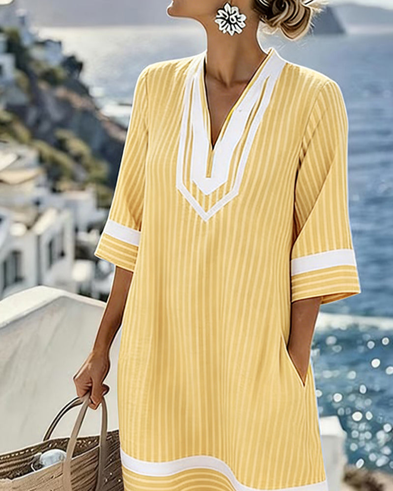 BEAUMONT NICE | ROBE MINI RAYÉE POUR FEMMES