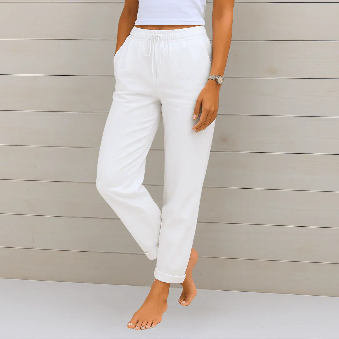 BEAUMONT NICE | PANTALON EN LIN MÉLANGÉ POUR FEMME