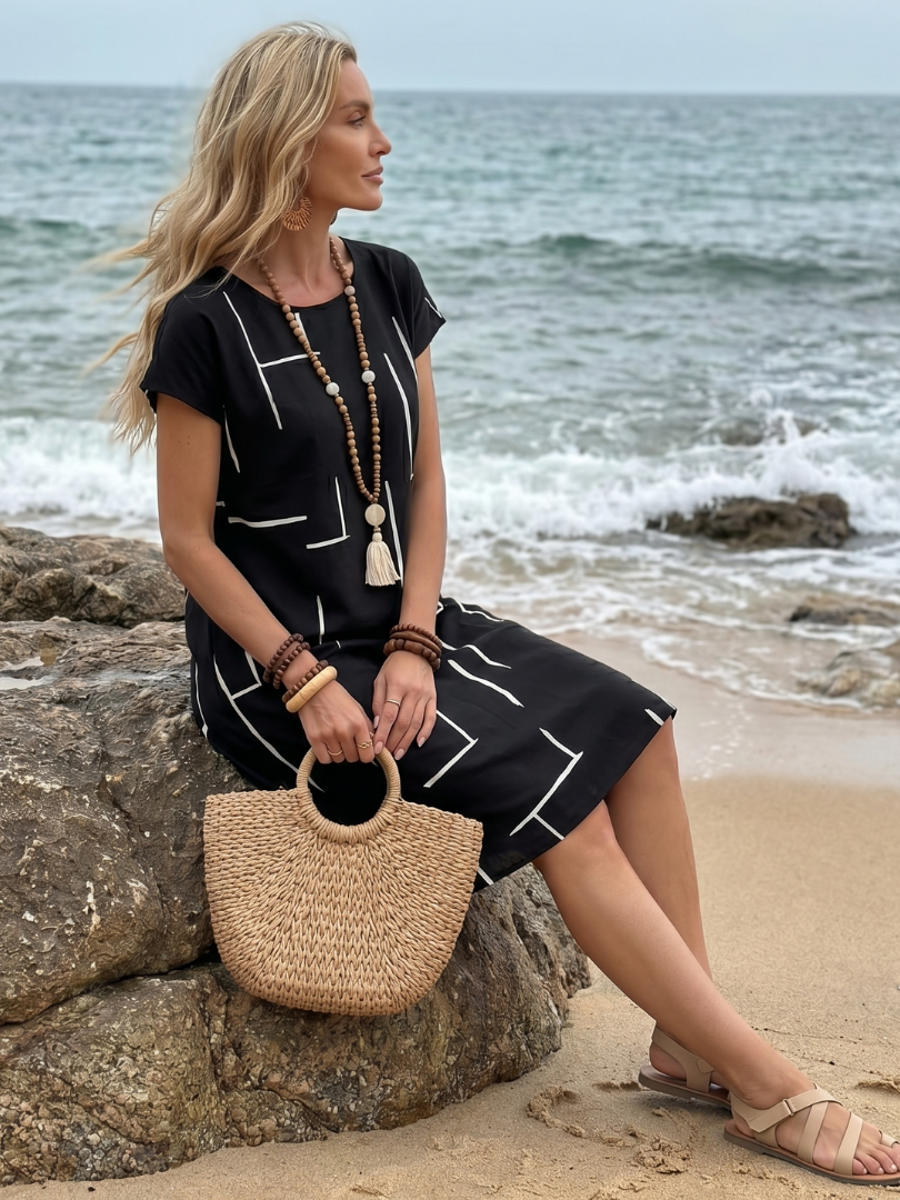 BEAUMONT NICE | ROBE DE JOUR IMPRIMÉE POUR FEMMES