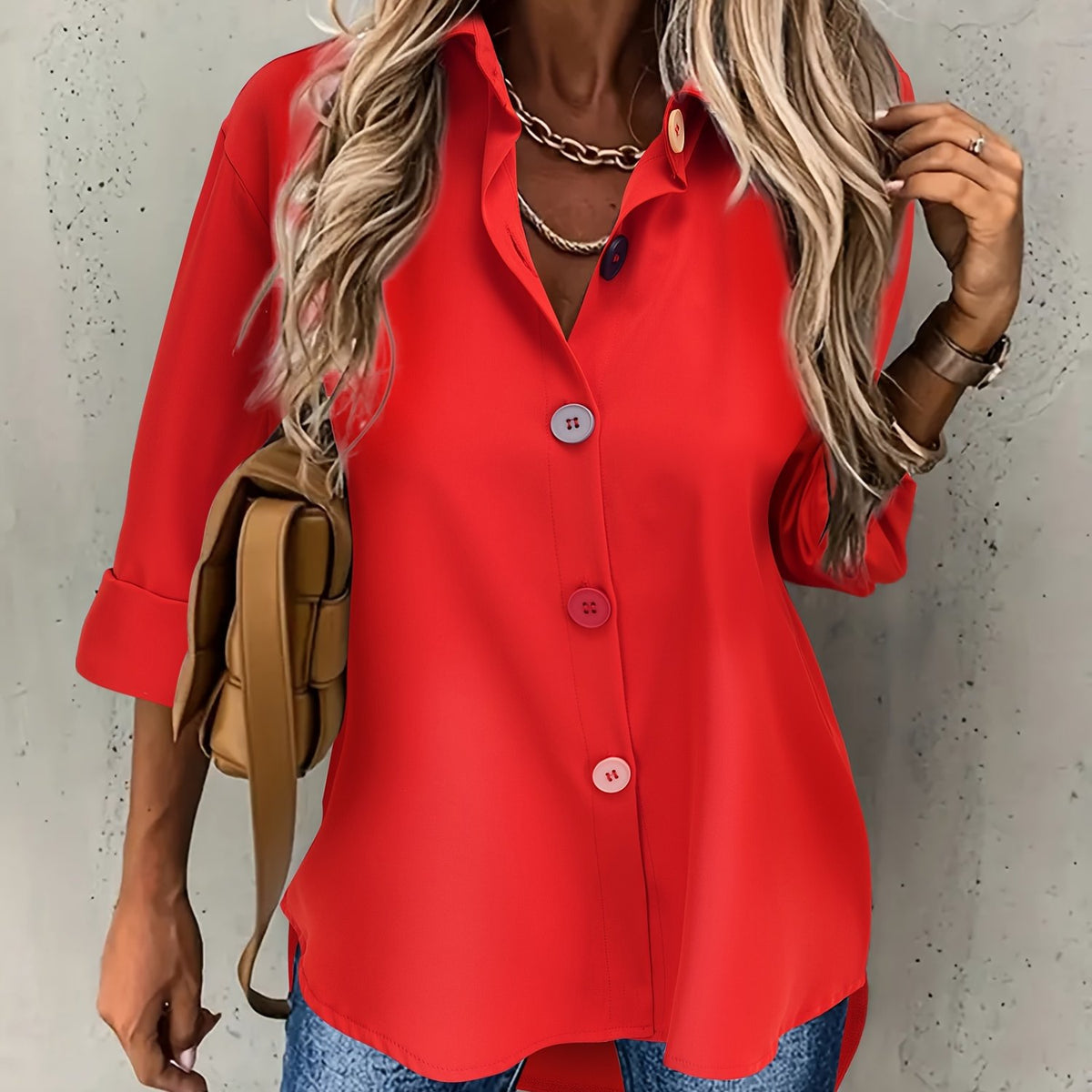 BEAUMONT NICE | CHIC BLOUSE À BOUTONS POUR FEMMES