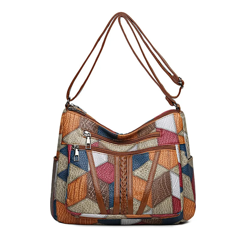 BEAUMONT NICE | SAC PATCHWORK GÉOMÉTRIQUE POUR FEMMES
