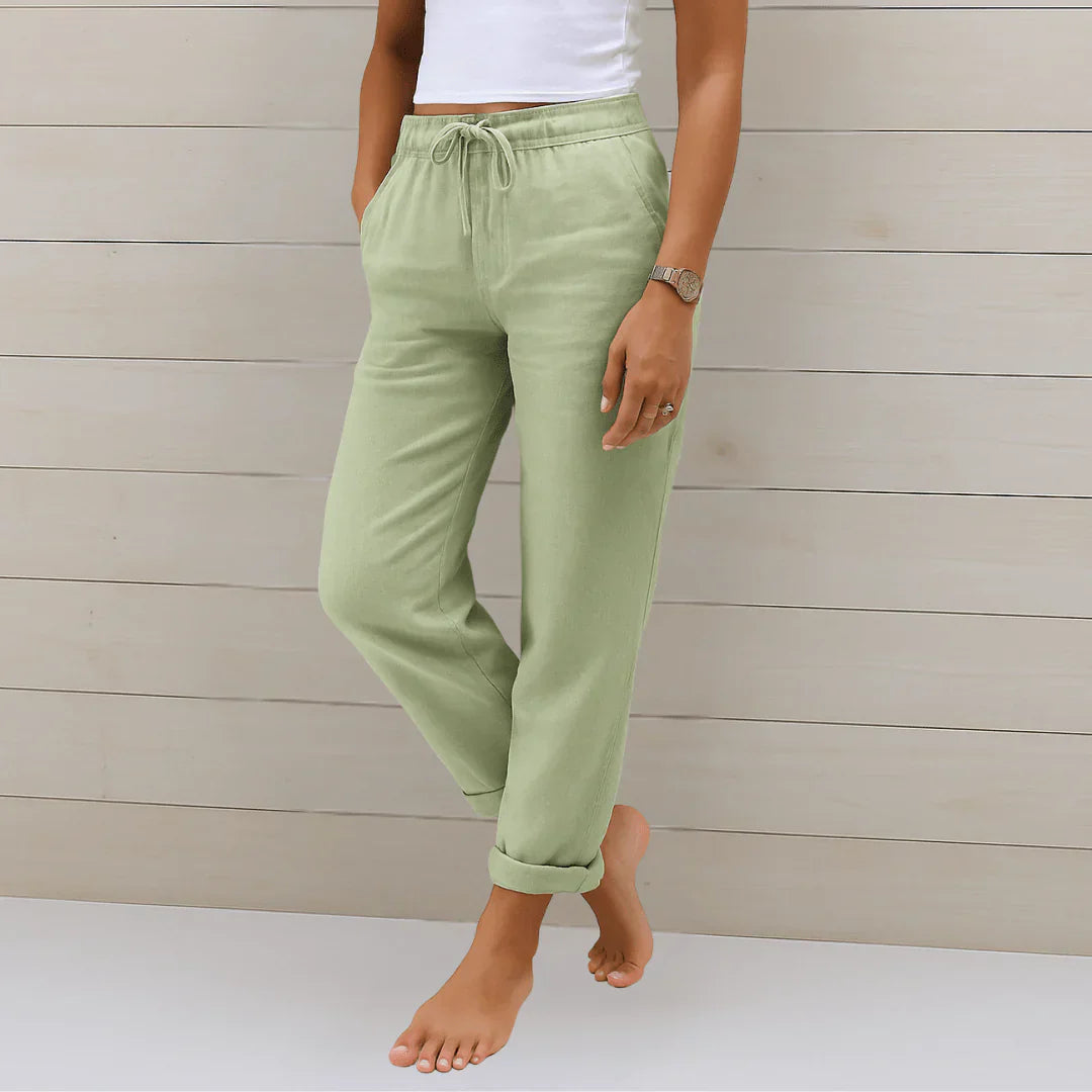 BEAUMONT NICE | PANTALON EN LIN MÉLANGÉ POUR FEMME