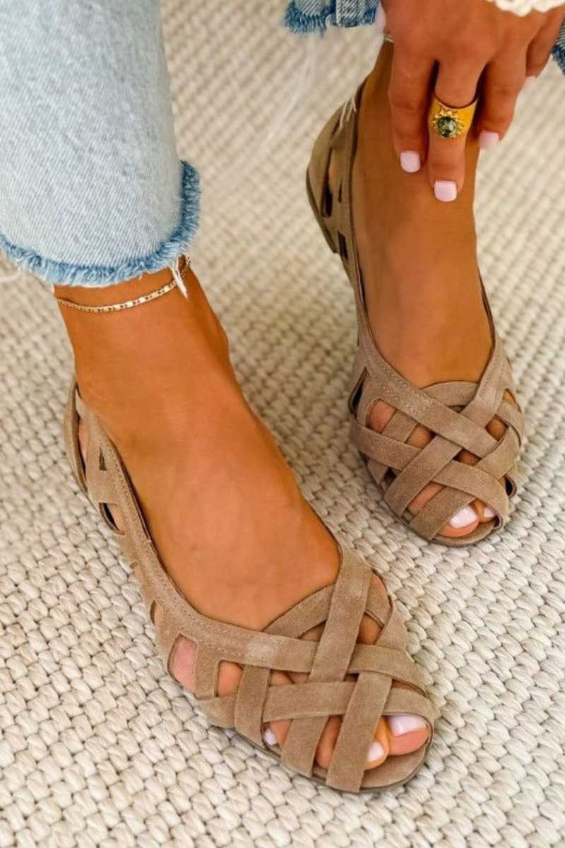 BEAUMONT NICE | SANDALES D'ÉTÉ TISSÉ POUR FEMMES