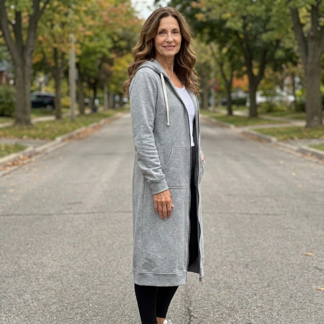 BEAUMONT NICE | GILET LONGUE EN ZIP DÉTENDUE POUR FEMMES