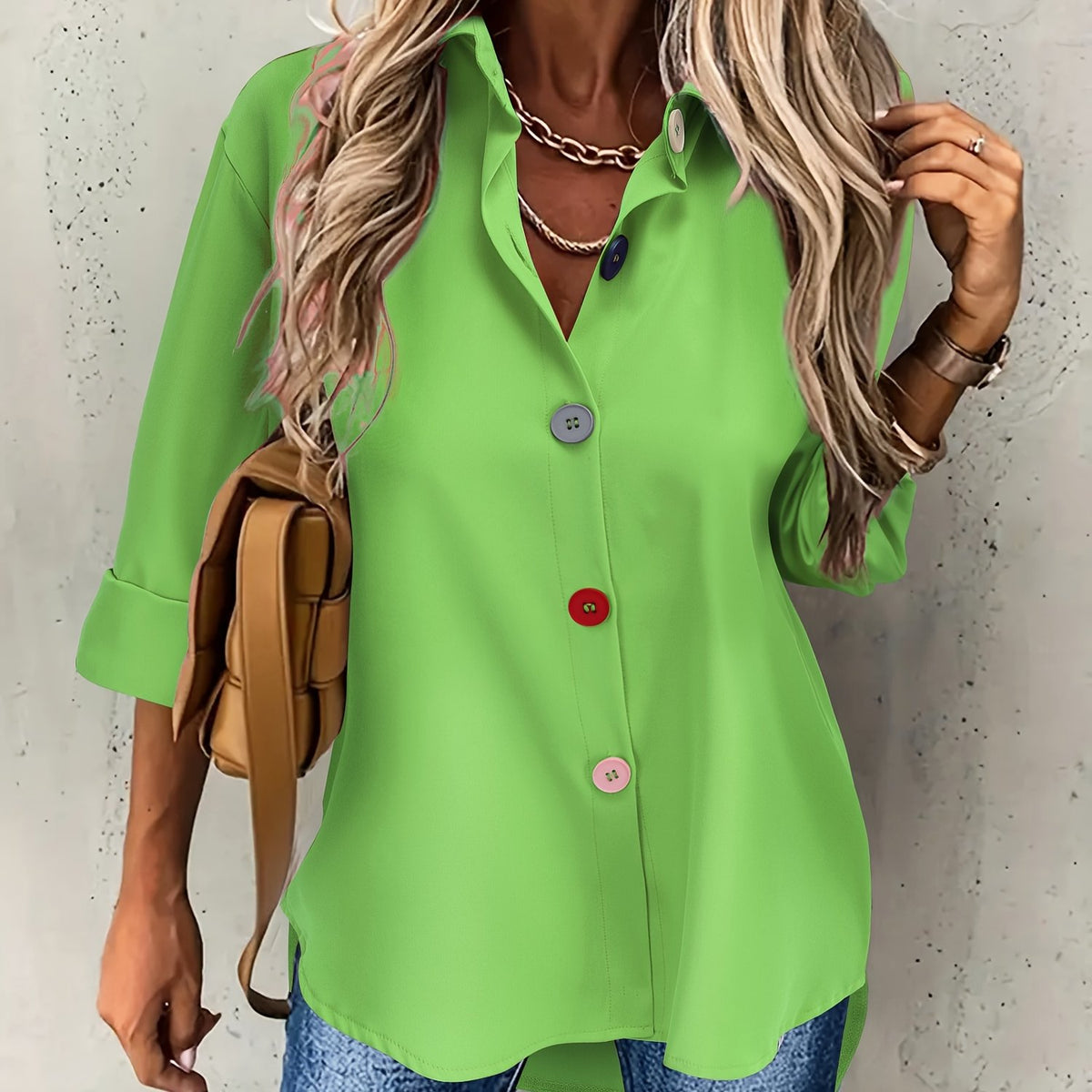 BEAUMONT NICE | CHIC BLOUSE À BOUTONS POUR FEMMES
