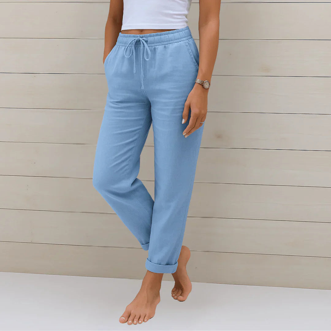 BEAUMONT NICE | PANTALON EN LIN MÉLANGÉ POUR FEMME