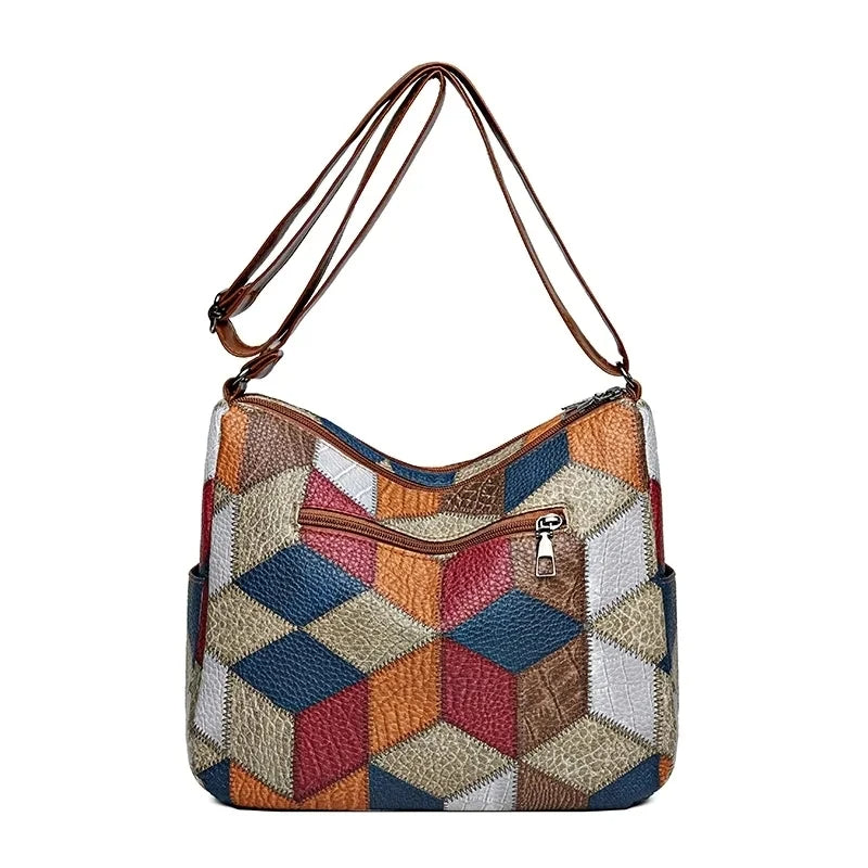 BEAUMONT NICE | SAC PATCHWORK GÉOMÉTRIQUE POUR FEMMES