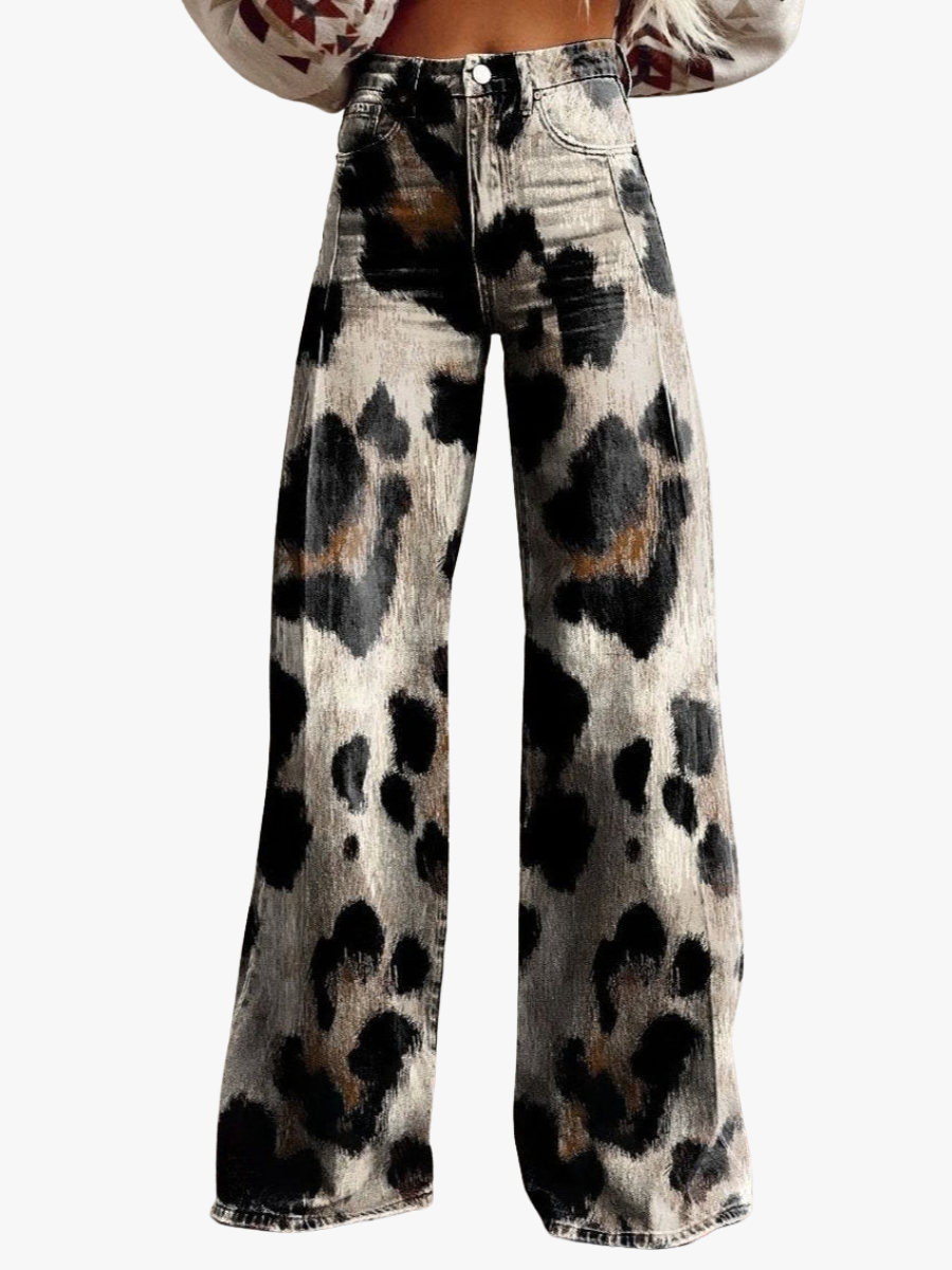 BEAUMONT NICE | PANTALON IMPRIMÉ FÉLIN POUR FEMMES