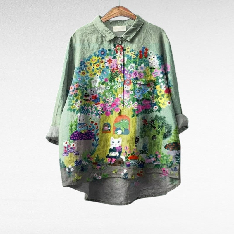 BEAUMONT NICE | BLOUSE JARDIN ARTISTIQUE POUR FEMMES