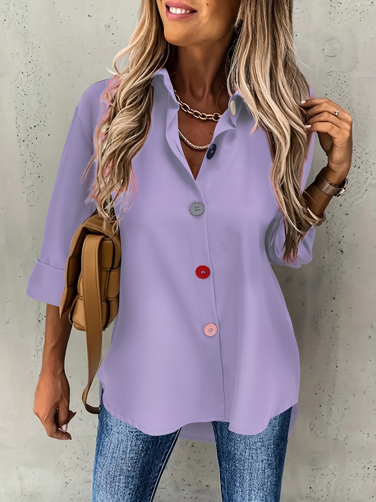 BEAUMONT NICE | CHIC BLOUSE À BOUTONS POUR FEMMES
