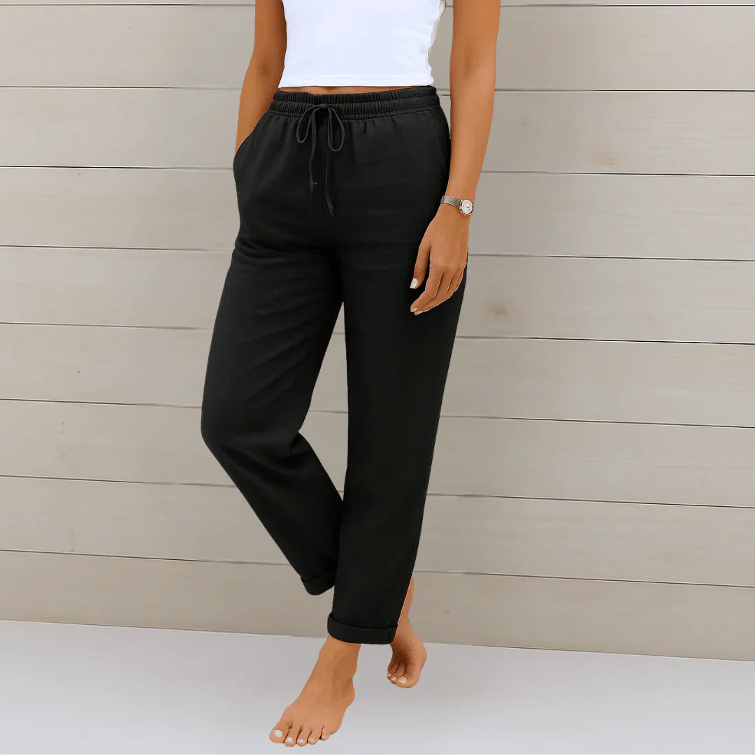 BEAUMONT NICE | PANTALON EN LIN MÉLANGÉ POUR FEMME