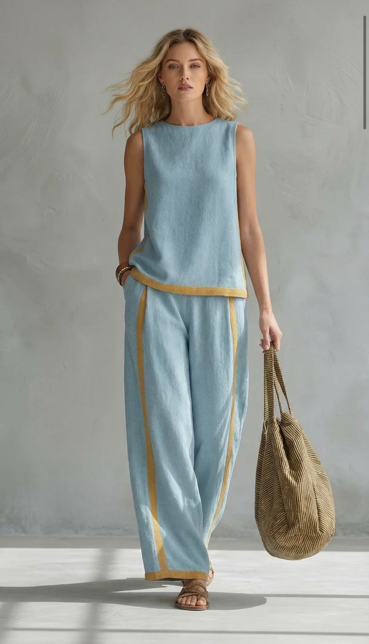 BEAUMONT NICE | ENSEMBLE LIN CHIC POUR FEMME