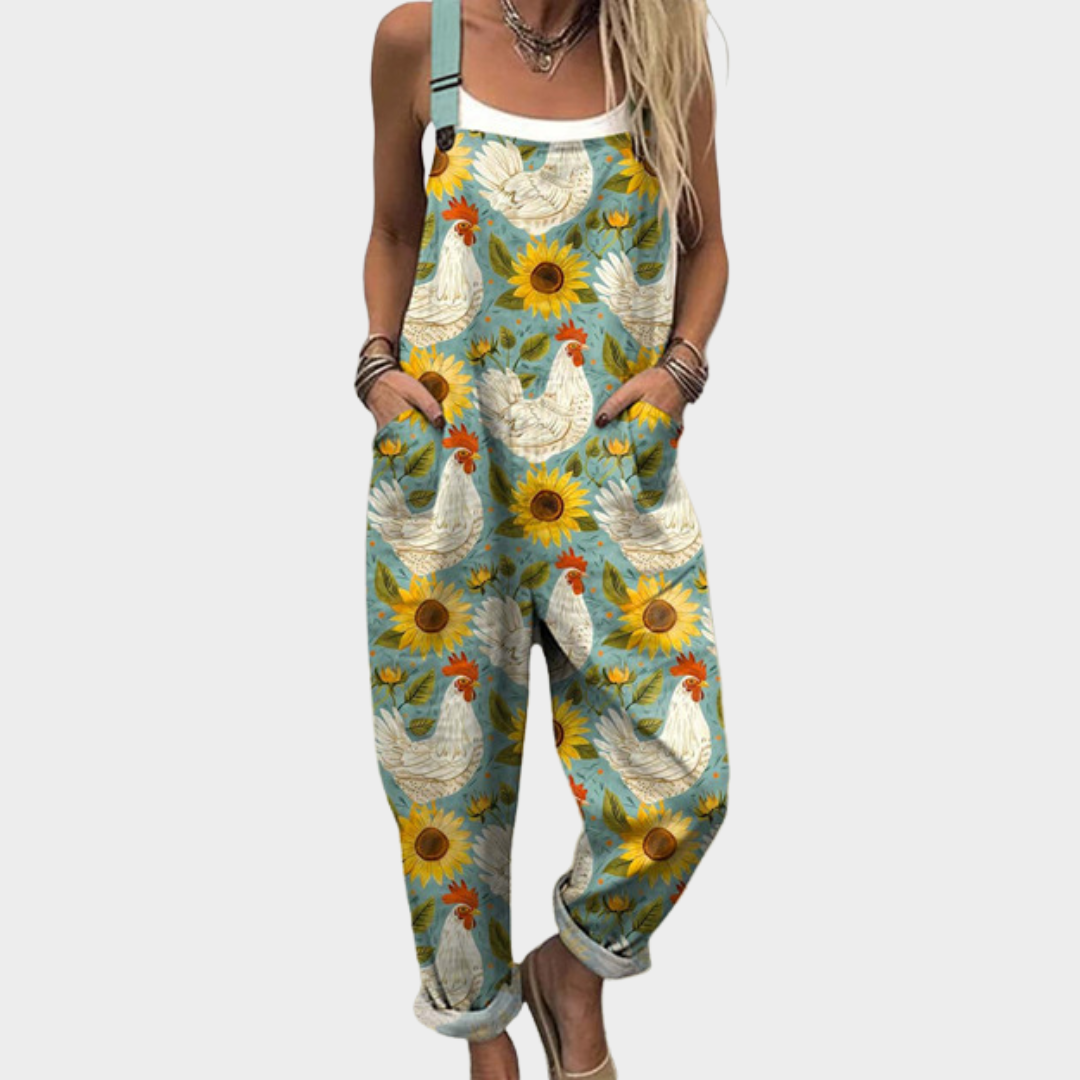 BEAUMONT NICE | SALOPETTE POULES TOURNESOLS POUR FEMMES