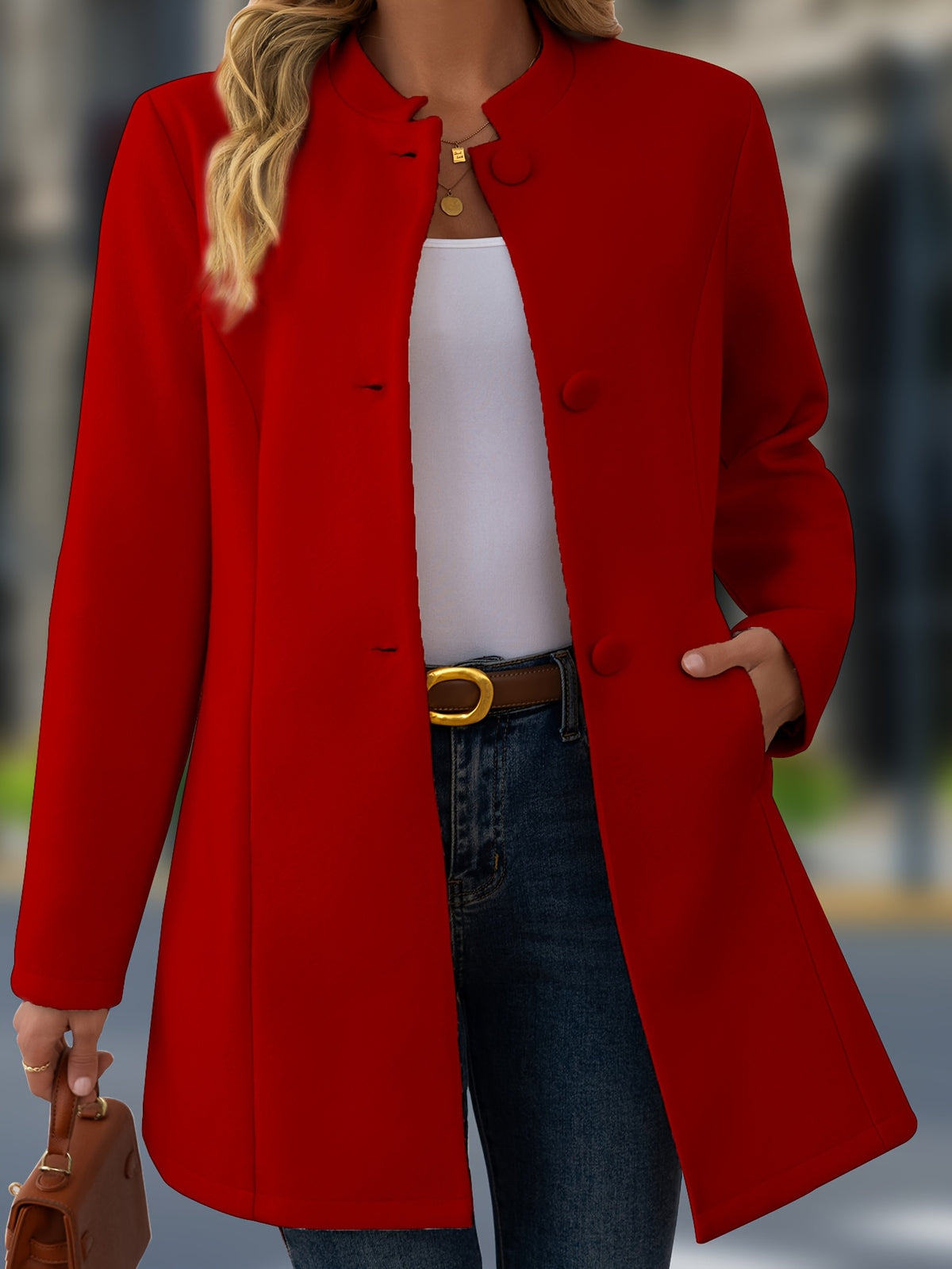 BEAUMONT NICE | MANTEAU MI-LONG À COL MONTANT POUR FEMMES