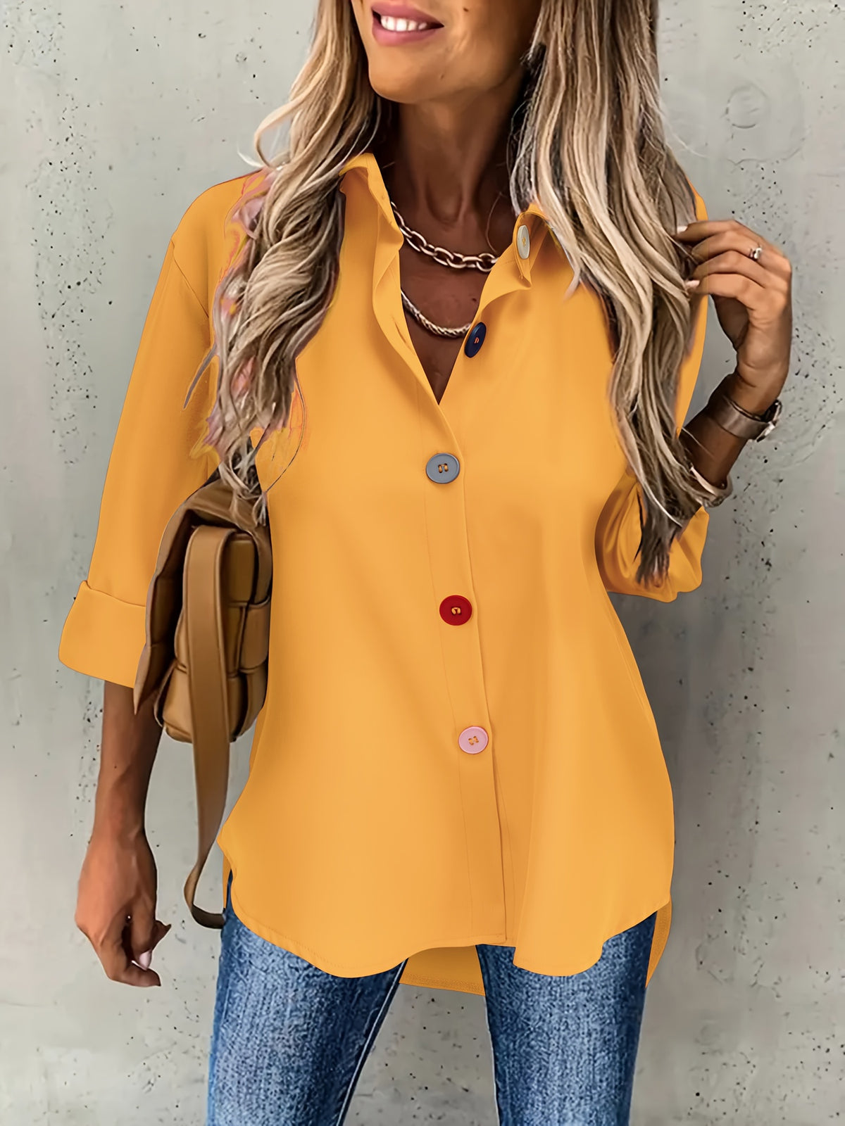 BEAUMONT NICE | CHIC BLOUSE À BOUTONS POUR FEMMES