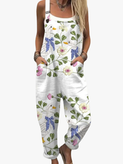 BEAUMONT NICE | SALOPETTE FLEURS OISEAUX POUR FEMMES
