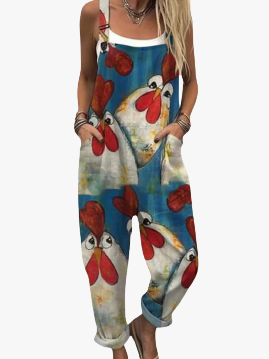 BEAUMONT NICE | SALOPETTE POULES ARTISTIQUES POUR FEMMES