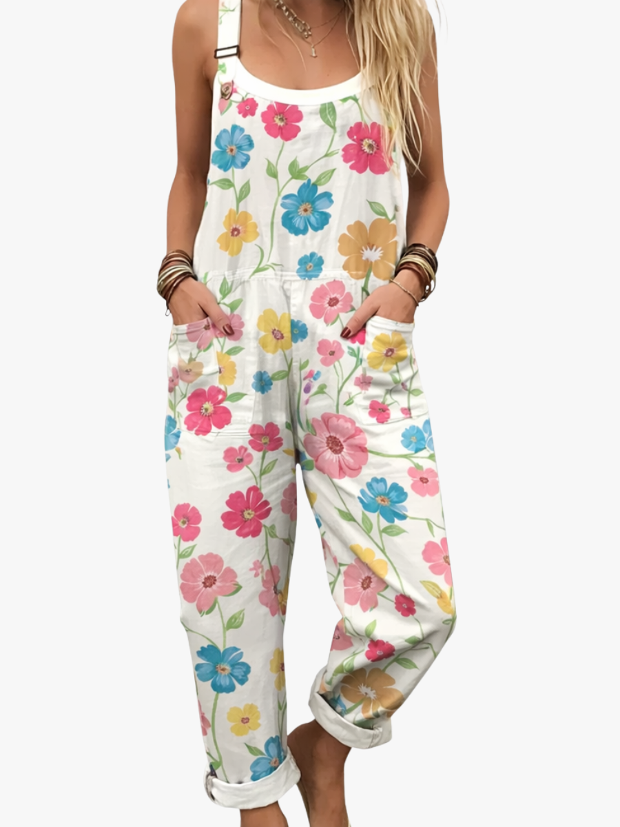 BEAUMONT NICE | SALOPETTE FLEURS COLORÉES POUR FEMMES