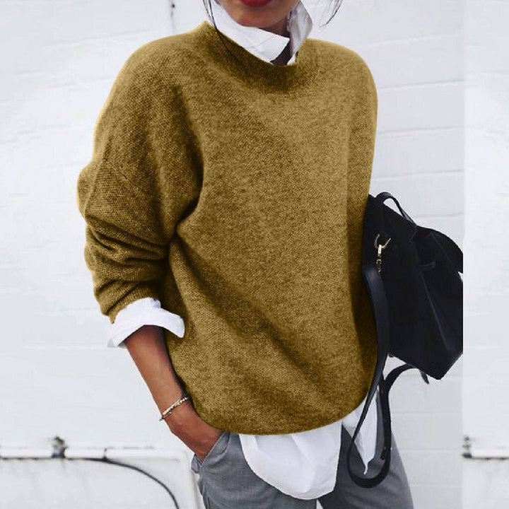 BEAUMONT NICE | PULL CLASSIQUE À COL ROND POUR FEMMES