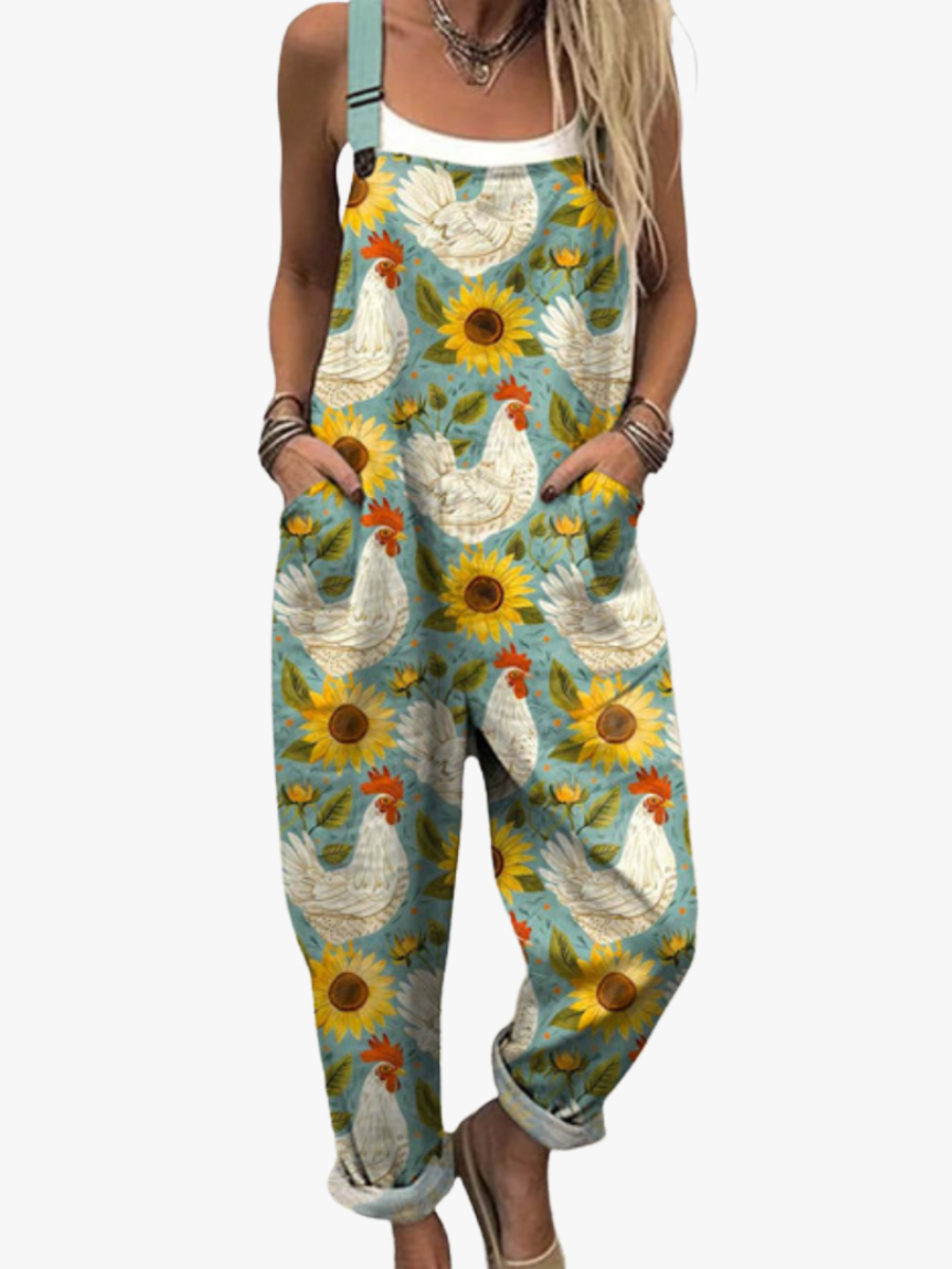 BEAUMONT NICE | SALOPETTE POULES TOURNESOLS POUR FEMMES