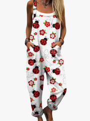 BEAUMONT NICE | SALOPETTE COCCINELLES FLEURIES POUR FEMMES