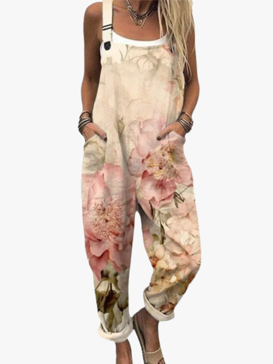 BEAUMONT NICE | SALOPETTE FLEURS PASTEL POUR FEMMES