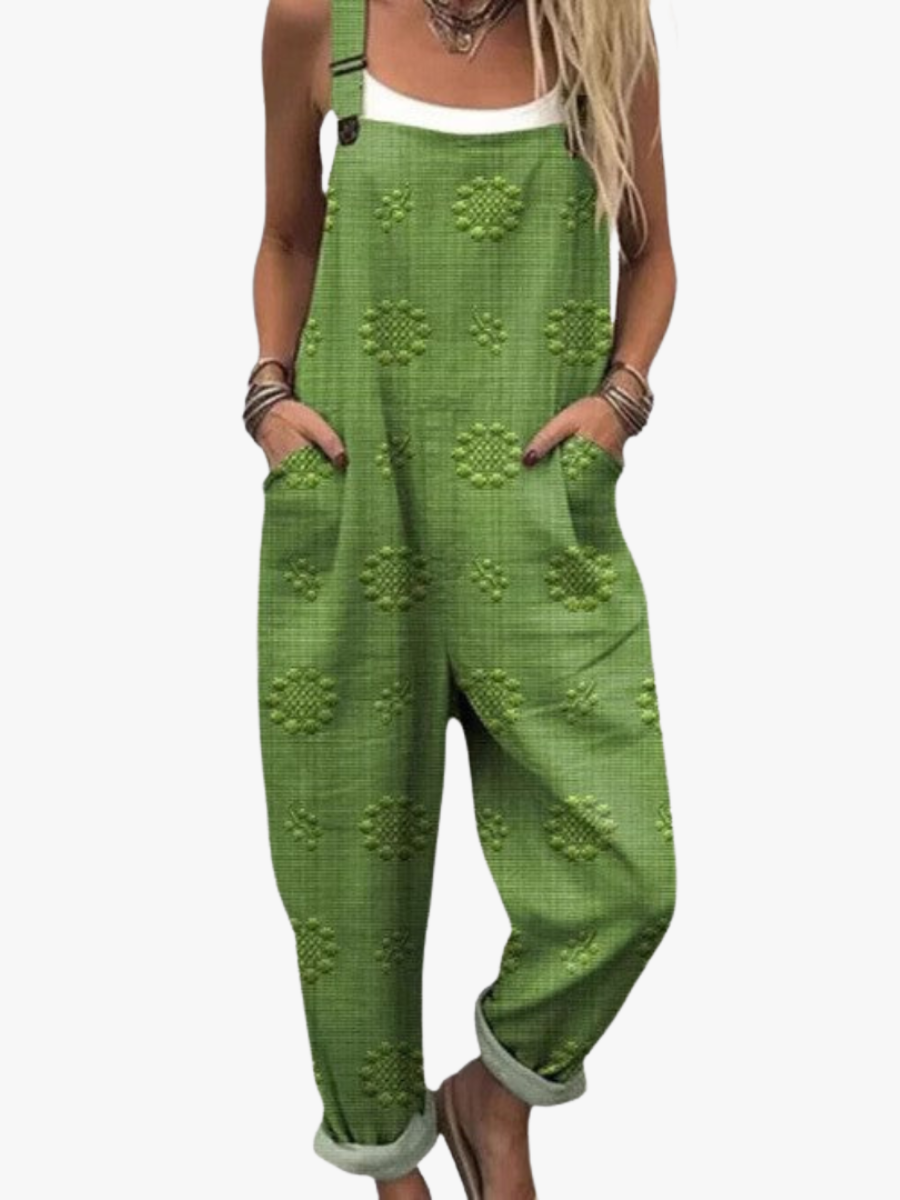 BEAUMONT NICE | SALOPETTE VERTE TEXTURÉE POUR FEMMES
