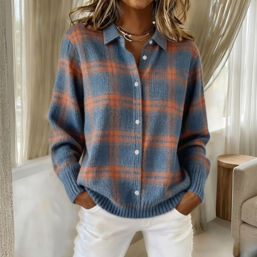 BEAUMONT NICE | GILET TRICOTÉ À COL POUR FEMMES