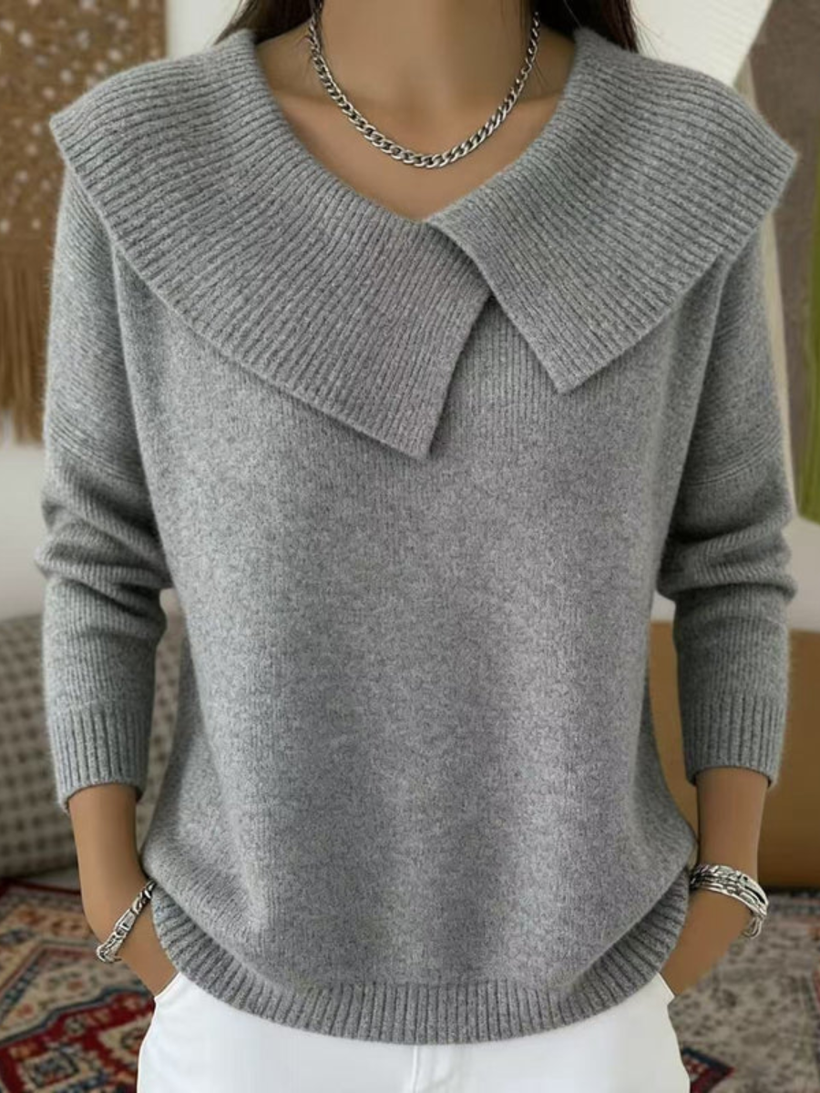 BEAUMONT NICE | PULL COL CLASSIQUE POUR FEMME
