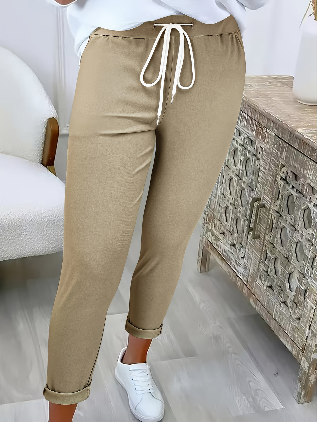 BEAUMONT NICE | PANTALONS MODERNES À CORDON DE SERRAGE POUR FEMMES