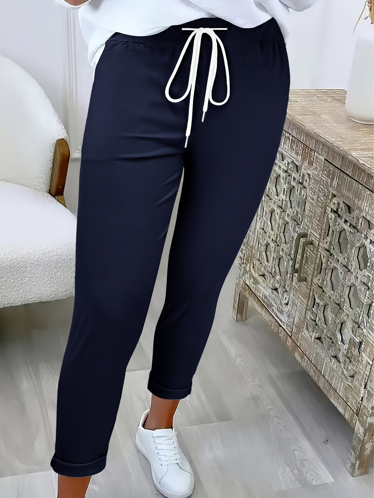BEAUMONT NICE | PANTALONS MODERNES À CORDON DE SERRAGE POUR FEMMES