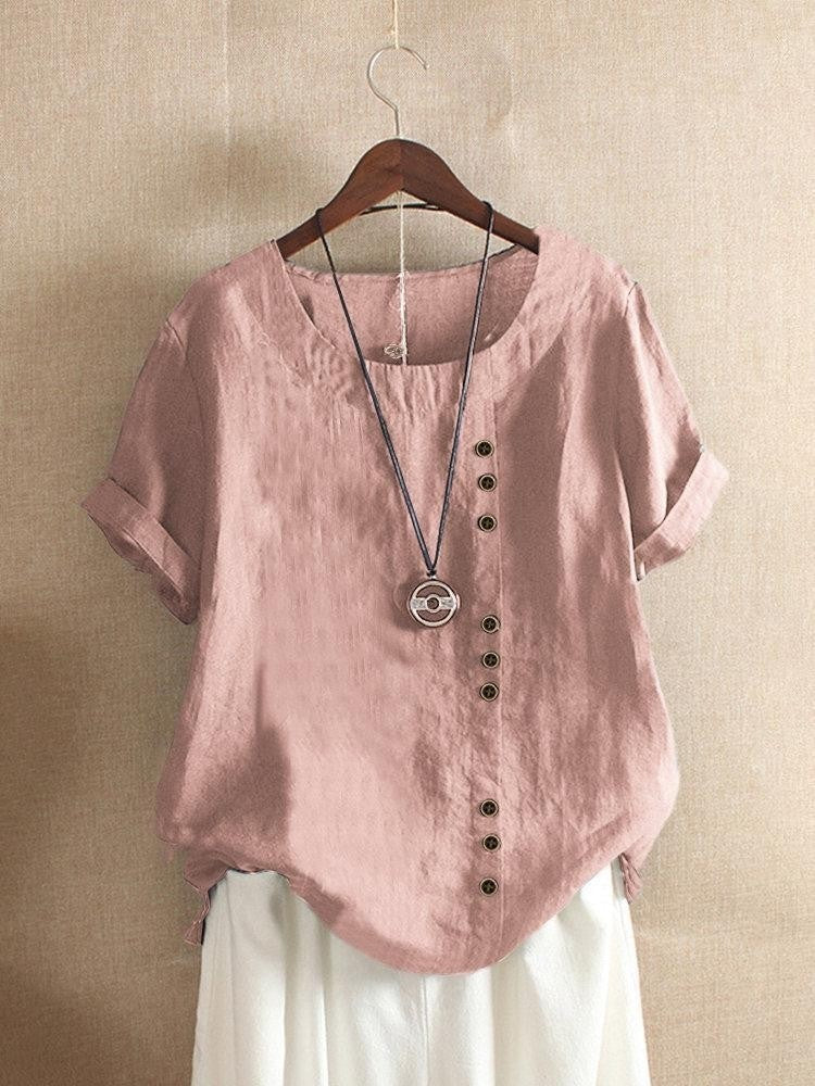 BEAUMONT NICE | BLOUSE EN COTON À BOUTONS POUR FEMMES