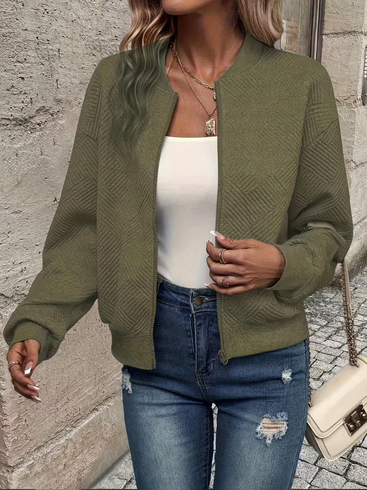BEAUMONT NICE | VESTE ZIPPEE SOLIDE POUR FEMMES