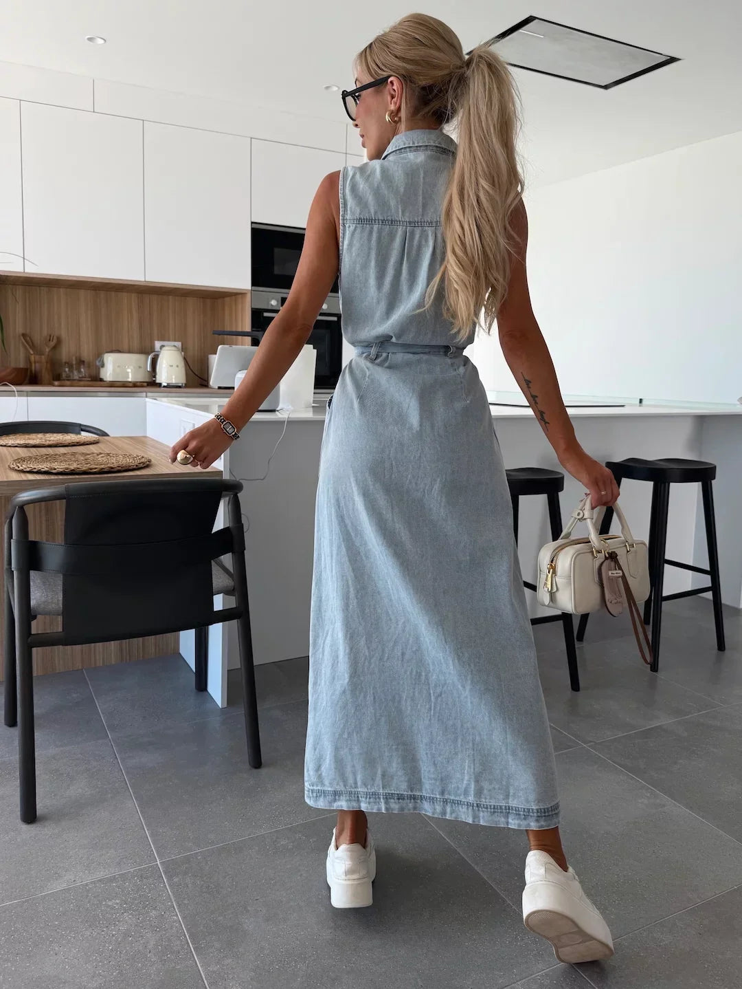 BEAUMONT NICE | ROBE EN JEAN MODERNE POUR FEMME