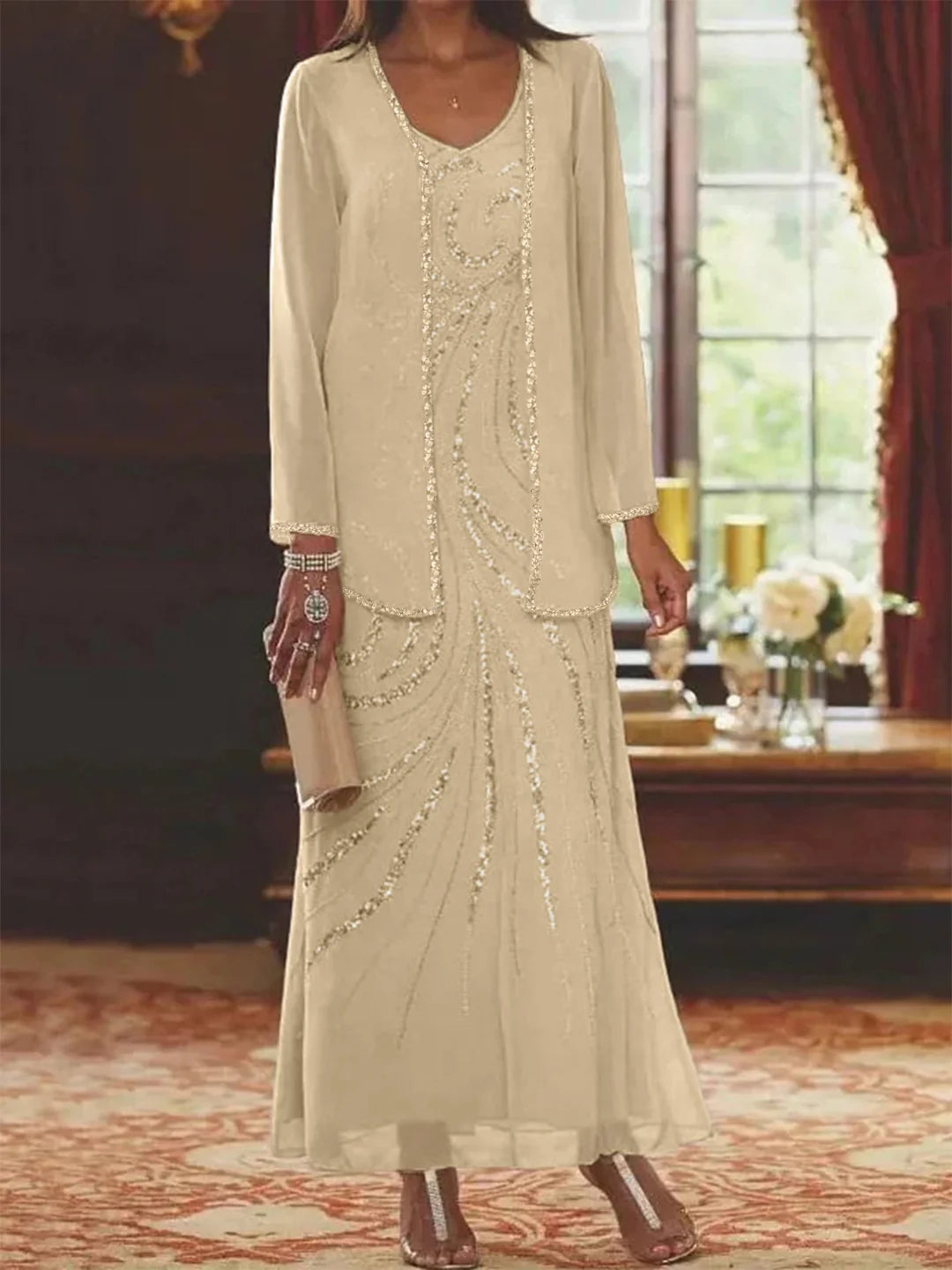 BEAUMONT NICE | ENSEMBLE ROBE EN MOUSSELINE POUR FEMME
