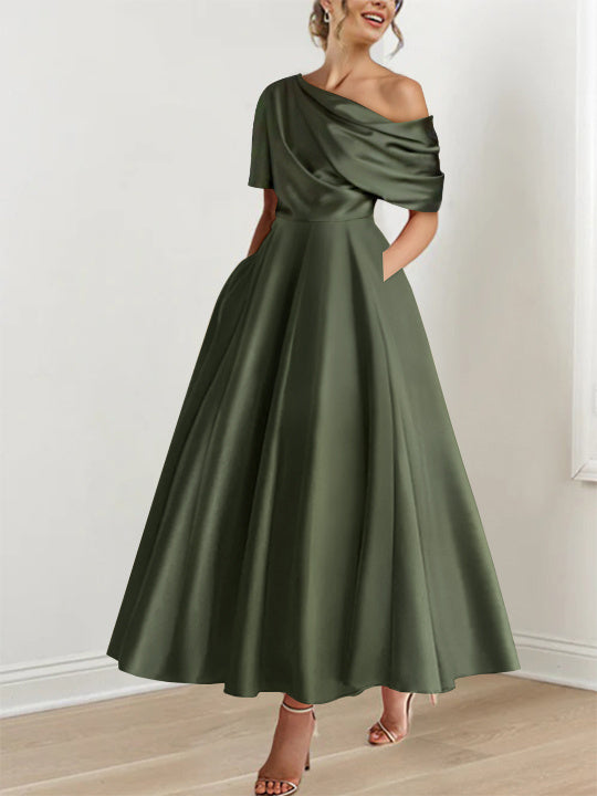 BEAUMONT NICE | ROBE TRAPÈZE EN SATIN POUR FEMME