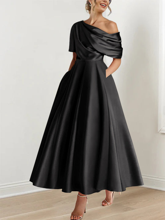 BEAUMONT NICE | ROBE TRAPÈZE EN SATIN POUR FEMME