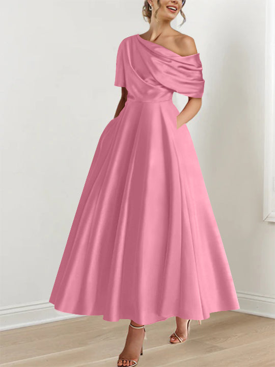 BEAUMONT NICE | ROBE TRAPÈZE EN SATIN POUR FEMME